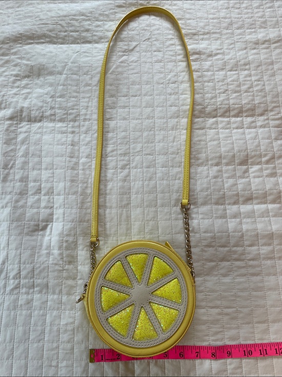 kate spade Handbags - kate spade Yellow Lemon Slice Crossbody - Round Glitter Shoulder Bag